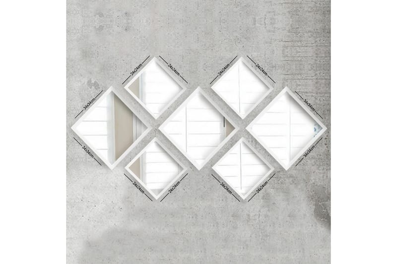 Speil Velservrook - Hvit/Sølv - Interiør - Speil - Veggspeil