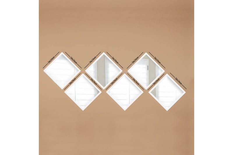 Speil Velservrook - Hvit/Sølv - Interiør - Speil - Veggspeil
