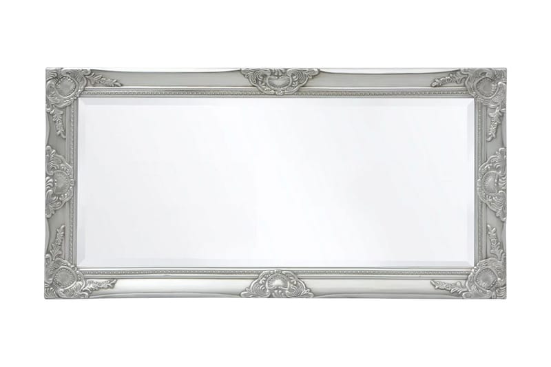 Veggspeil Barokkstil 100x50 cm Sølv - Sølv - Interiør - Speil - Gangspeil