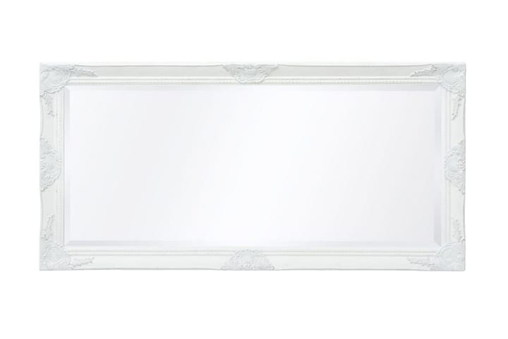 Veggspeil Barokkstil 120x60 cm Hvit - Hvit - Interiør - Speil - Veggspeil