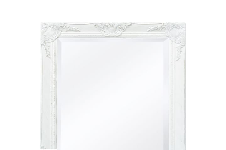 Veggspeil Barokkstil 120x60 cm Hvit - Hvit - Interiør - Speil - Veggspeil