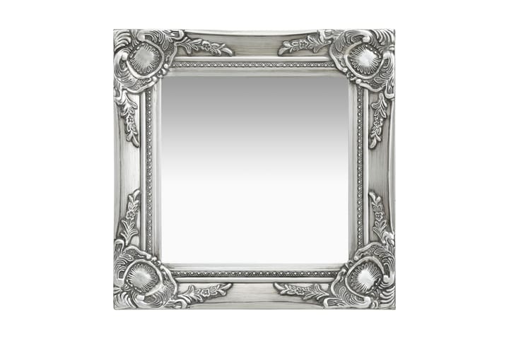 Veggspeil barokkstil 40x40 cm sølv - Interiør - Speil - Veggspeil