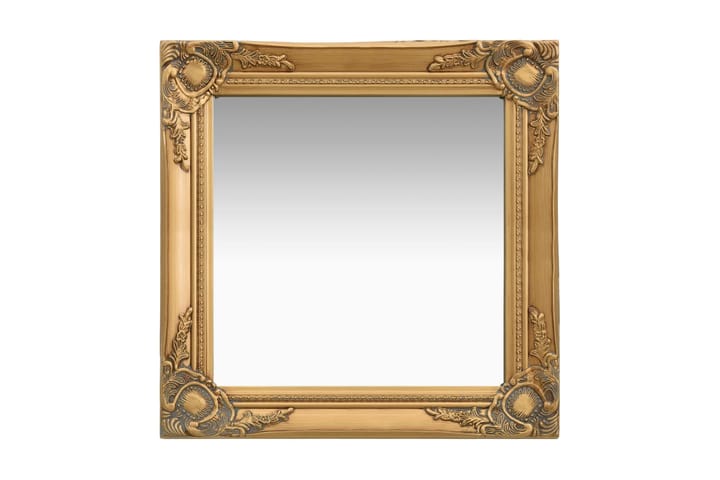 Veggspeil barokkstil 50x50 cm gold - Innredning - Speil - Veggspeil