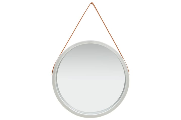 Veggspeil med stropp 60 cm sølv - Innredning - Speil - Veggspeil