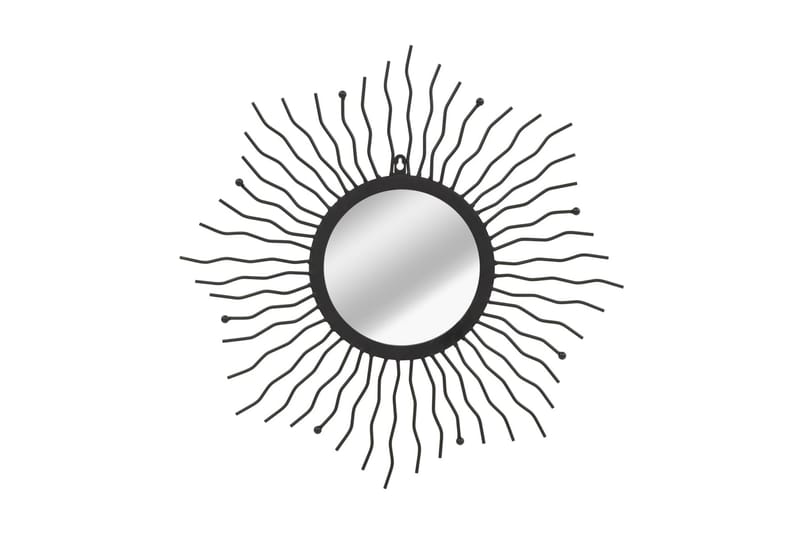 Veggspeil solstråle 60 cm svart - Svart - Innredning - Speil - Veggspeil