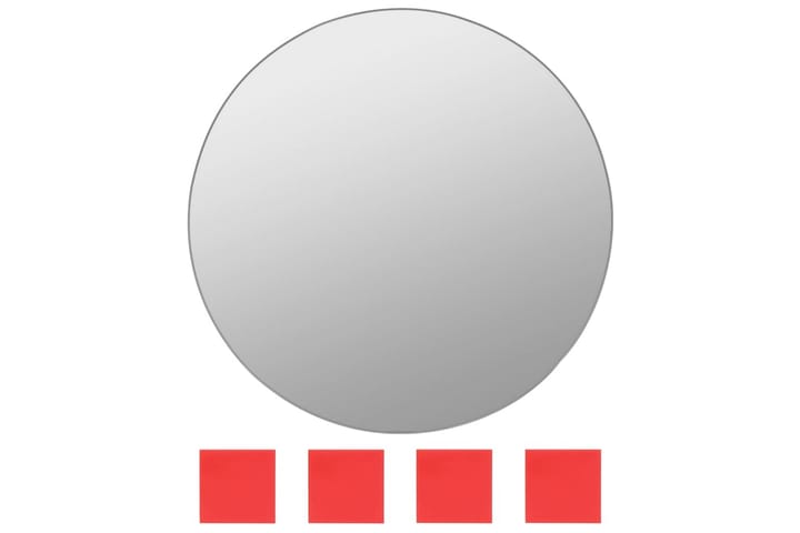 Veggspeilsett 7 deler rundt glass - Grå|Beige|Hvit - Innredning - Speil - Veggspeil