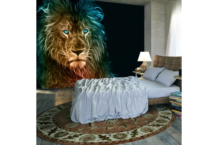 Fototapet Abstract Lion 250x175 - Finnes i flere størrelser - Innredning - Tapet - Kjøkkentapeter