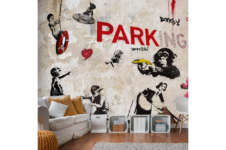 Fototapet Banksy Graffiti Collage 300x210 - Artgeist sp. z o. o. - Innredning - Tapet - Fototapeter