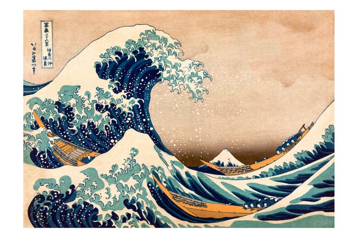 Fototapet Hokusai The Great Wave Off Kanagawa 250x175 - Artgeist sp. z o. o. - Interiør - Tapet - Fototapeter