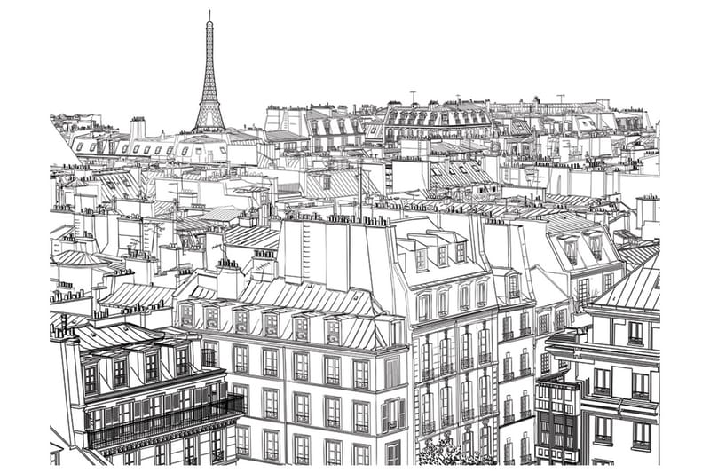 Fototapet Parisian S Sketchbook 300x231 - Artgeist sp. z o. o. - Innredning - Tapet - Fototapeter