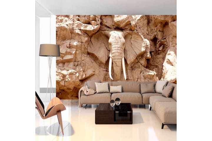 Fototapet Stone Elephant South Africa 300x210 - Artgeist sp. z o. o. - Servering & borddekking - Tallerkener