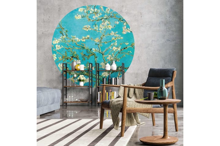 WallArt Tapetsirkel Almond Blossom 190 cm - Flerfarget - Interiør - Tapet - Fototapeter