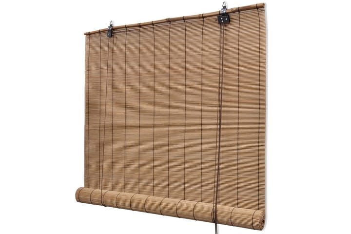 Rullegardin bambus 80x220 cm brun - Brun - Innredning - Tekstiler - Gardiner