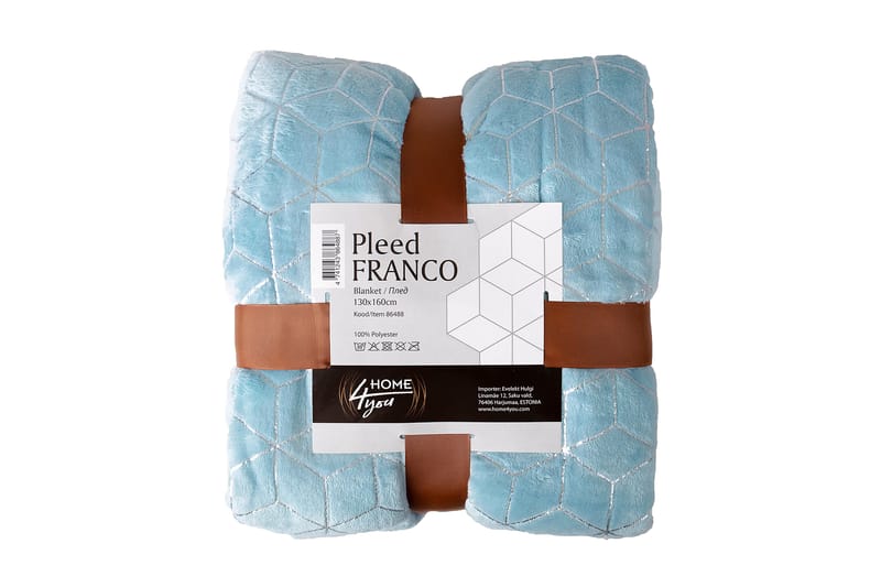 Pledd Franco 130x160cm - Blå / Sølv - Innredning - Tekstiler - Tepper & pledd