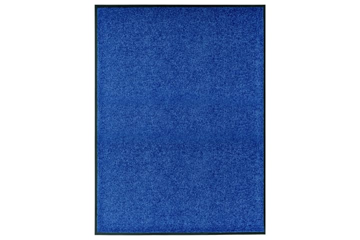 Dørmatte vaskbar blå 90x120 cm - Blå - Innredning - Tepper & Matter - Dørmatte og entrématte