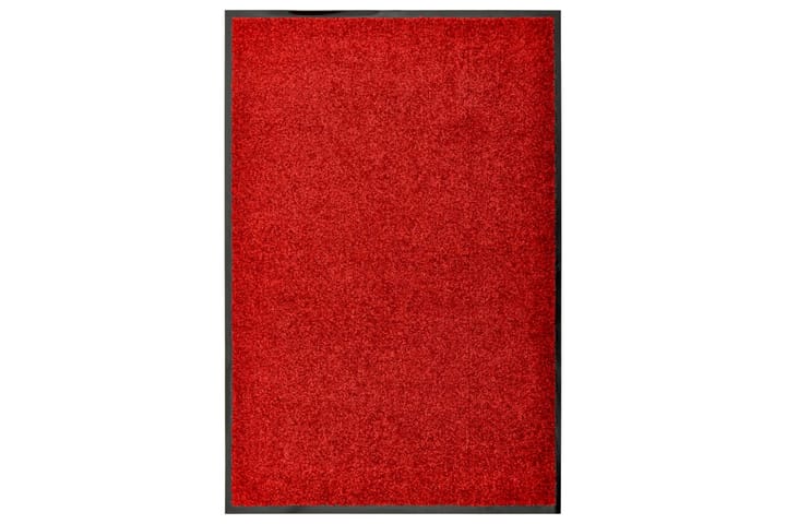 Dørmatte vaskbar rød 60x90 cm - Rød - Innredning - Tepper & Matter - Dørmatte og entrématte