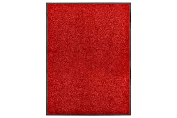 Dørmatte vaskbar rød 90x120 cm - Rød - Innredning - Tepper & Matter - Dørmatte og entrématte