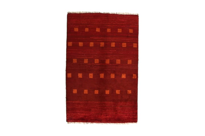 Håndknyttet Gabbeh Shiraz Ull Rød/Oransje 101x154 cm - Rød|Oransje - Innredning - Tepper & Matter - Håndvevde tepper