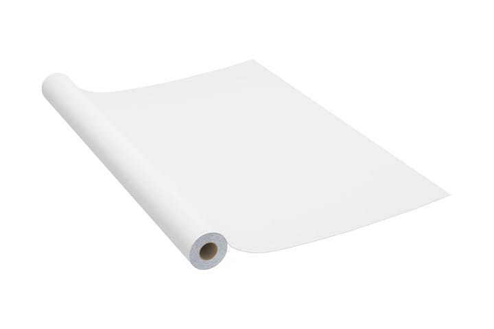 Selvklebende møbelfolier 2 stk 500x90 cm PVC hvit - Hvit - Interiør - Veggdekorasjon - Dekorativ plast