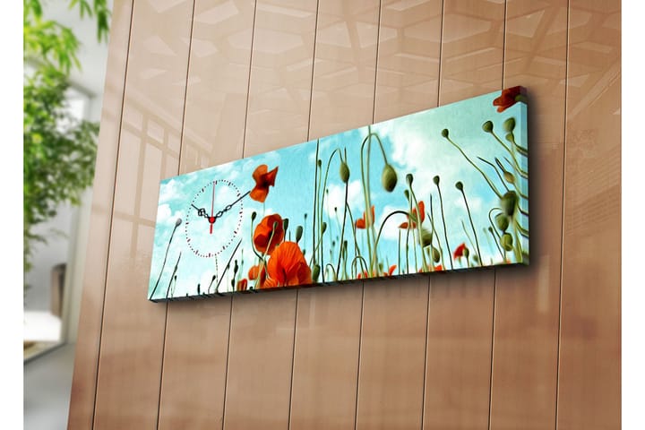 Canvasbilde Dekorativ med Klokke - Flerfarget - Innredning - Veggdekorasjon - Klokker