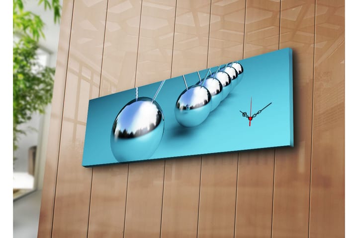 Canvasbilde Dekorativ med Klokke - Flerfarget - Interiør - Veggdekorasjon - Klokker