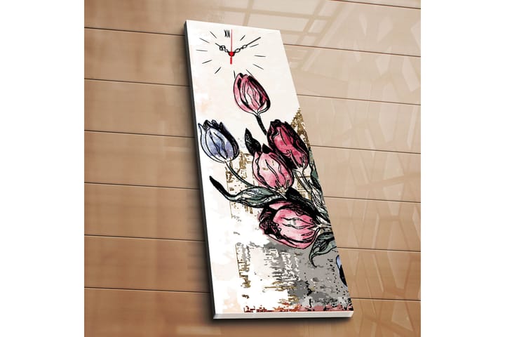 Canvasbilde Dekorativ med Klokke - Flerfarget - Interiør - Veggdekorasjon - Klokker