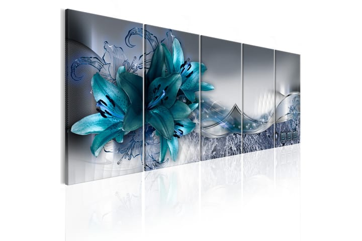 Bilde Arctic Lilies 200x80 - Finnes i flere størrelser - Innredning - Veggdekorasjon - Lerretsbilder