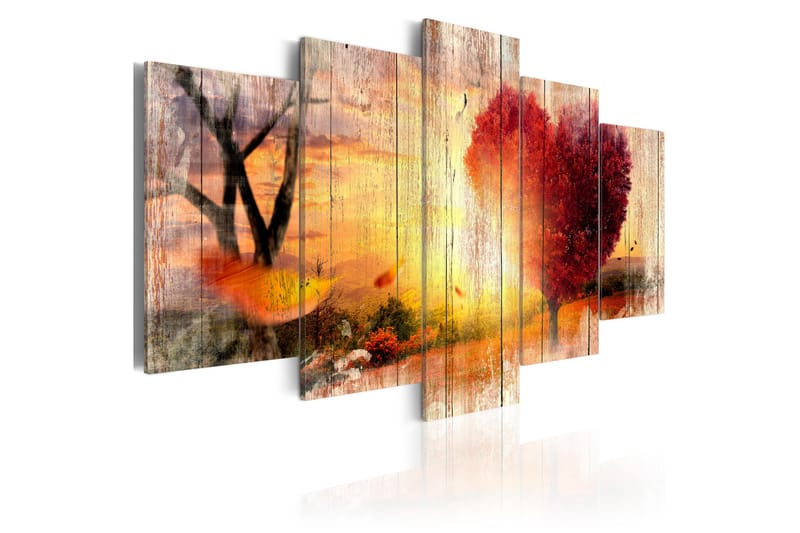 Bilde Autumnal Love 100x50 - Finnes i flere størrelser - Innredning - Veggdekorasjon - Lerretsbilder