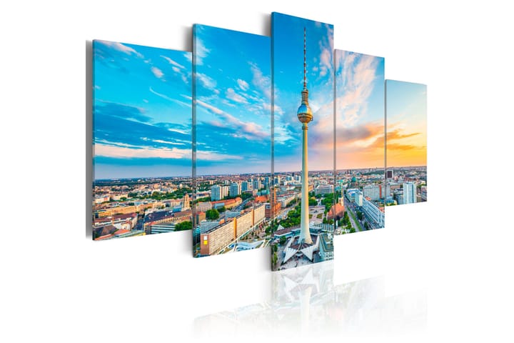 Bilde Berlin Tv Tower Germany 200x100 - Finnes i flere størrelser - Innredning - Veggdekorasjon - Lerretsbilder