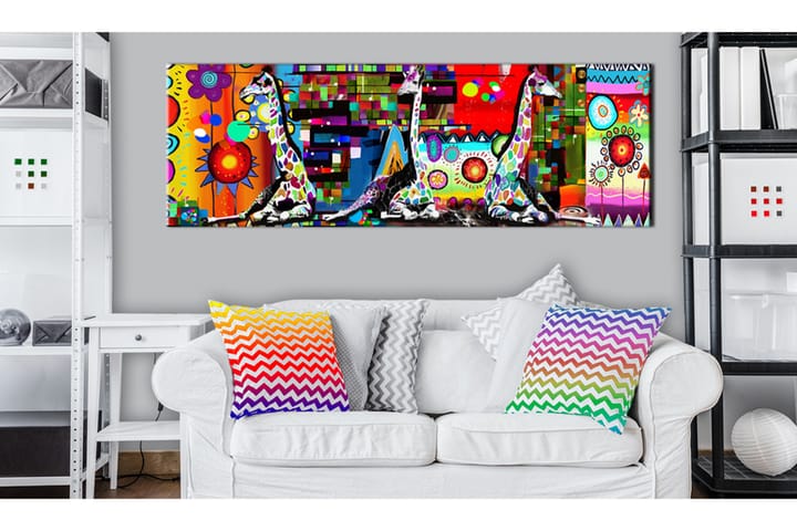 Bilde Colourful Savannah 150x50 - Flerfarget - Innredning - Veggdekorasjon - Lerretsbilder