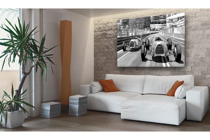 Bilde Old Cars Racing 60x40 - Finnes i flere størrelser - Innredning - Veggdekorasjon - Lerretsbilder