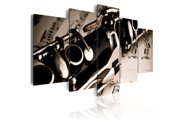 Bilde The Sound Of A Clarinet 200x100 - Finnes i flere størrelser - Innredning - Veggdekorasjon - Lerretsbilder