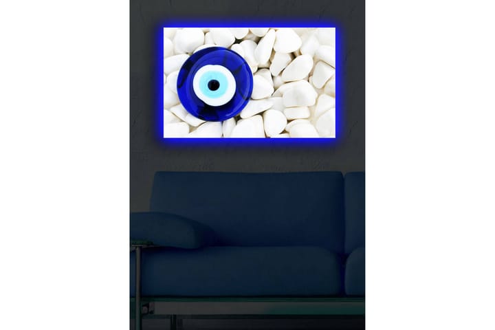 Canvasbilde Dekorativ LED-belysning - Flerfarget - Innredning - Veggdekorasjon - Lerretsbilder