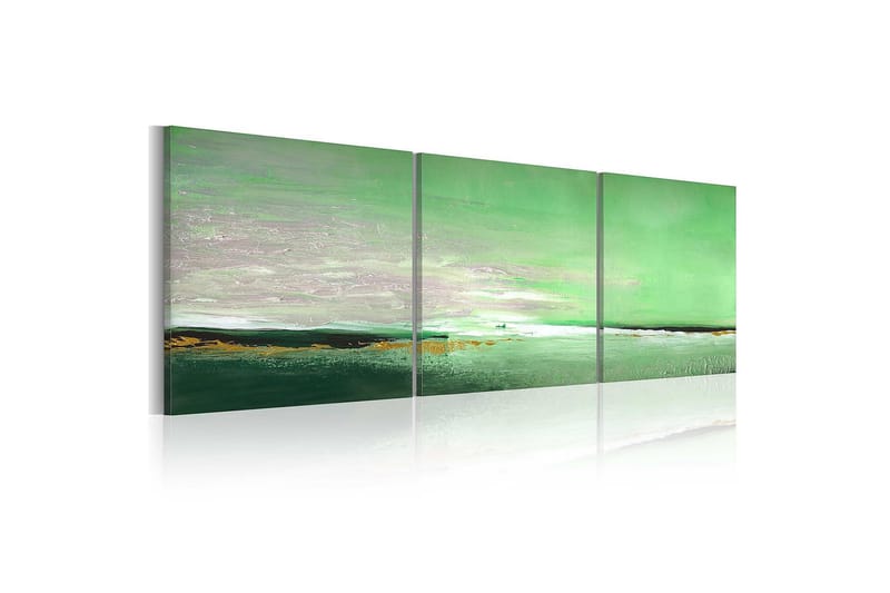 Canvasbilde Hav - Grønn kyst - 150x50 cm - Innredning - Veggdekorasjon - Lerretsbilder