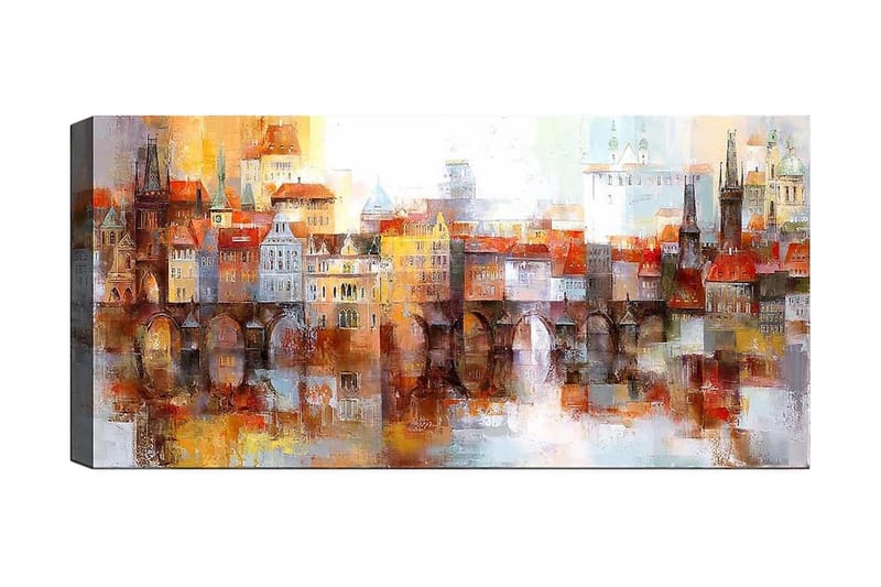 Canvasbilde YTY Buildings & Cityscapes Flerfarget - 120x50 cm - Innredning - Veggdekorasjon - Posters
