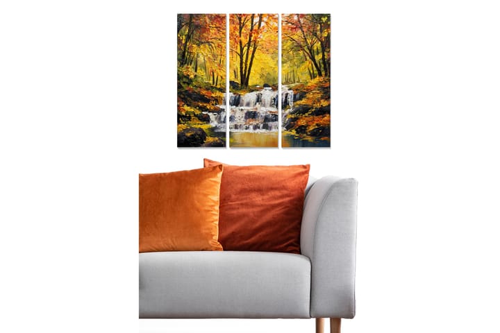 Canvasbilde Scenic 3-pk flerfarget - 22x05 cm - Innredning - Veggdekorasjon - Posters