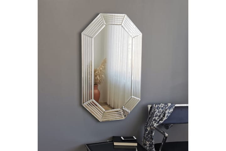 Dekorasjonsspeil Zerom 100 cm - Sølv - Innredning - Veggdekorasjon - Speil