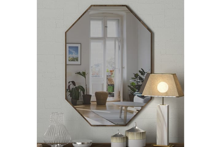 Speil Antorion 70 cm - Valnøtt - Innredning - Veggdekorasjon - Speil