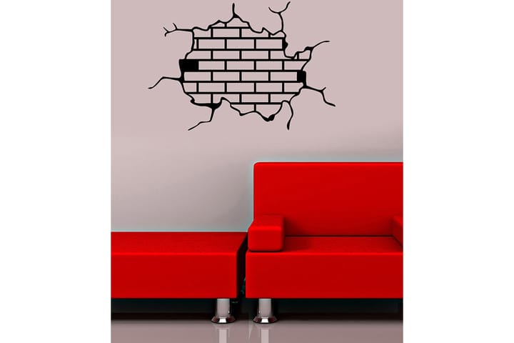 Dekorativ Wall Sticker 47x32 cm - Svart - Interiør - Veggdekorasjon - Wallstickers