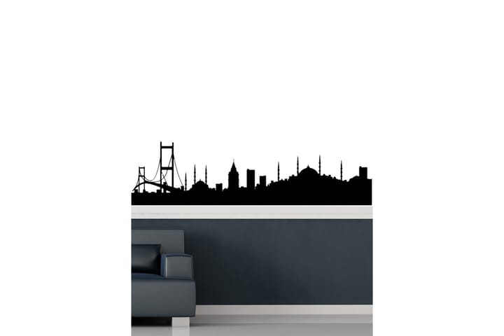 Wall Sticker 72x19 cm City Istanbul - Vinyl / svart - Interiør - Veggdekorasjon - Wallstickers
