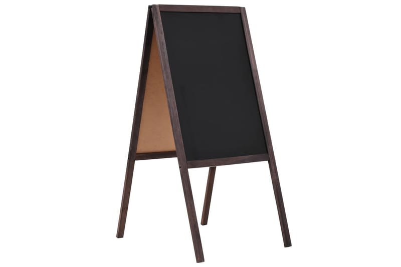 Dobbeltsidig tavle sedertre frittstående 40x60 cm - Brun - Innredning - Veggdekorasjon - Whiteboards & krittavler