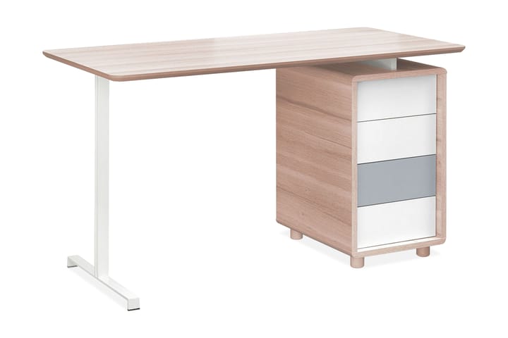 Skrivebord Evolve Natur/Hvit/Grå - Tre/natur/Hvit/Grå - Møbler - Barnemøbler - Barnebord - Skrivebord barn