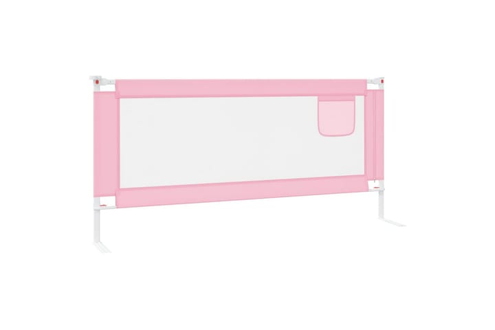 Sengehest småbarn rosa 200x25 cm stoff - Rosa - Møbler - Barnemøbler - Barneseng & Juniorseng - Tilbehør barneseng
