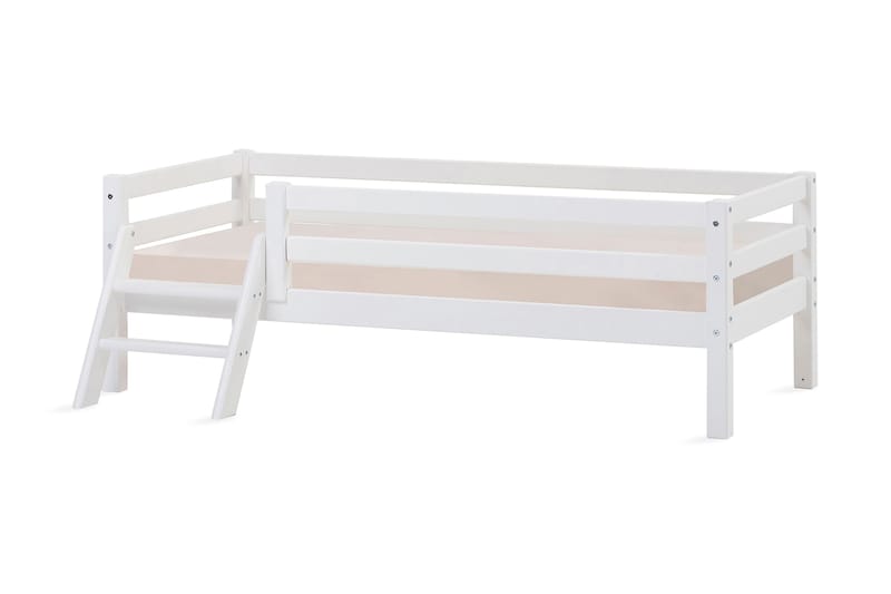 Juniorseng Basic 70x160 med stige Hvit - Hvit - Hagemøbler & utemiljø - Hagebord - Piknikbord