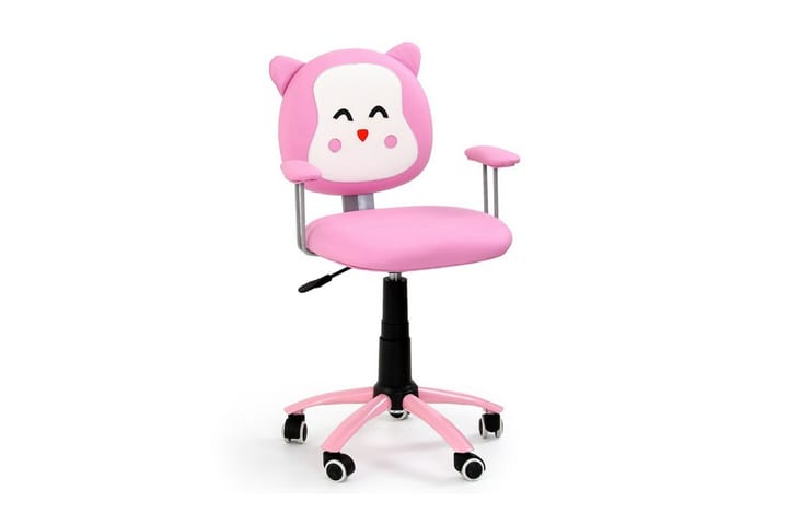 Skrivebordstol Janella - Rosa/Svart - Møbler - Barnemøbler - Barnestol - Skrivebordstol barn