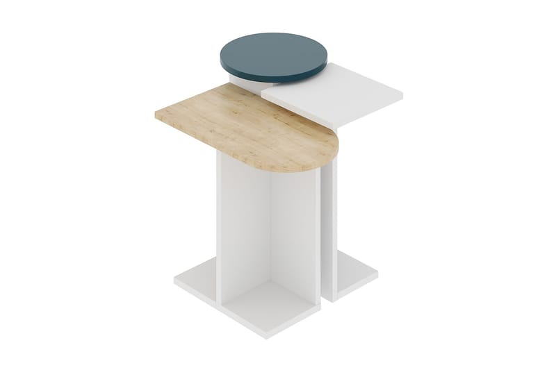 Avlastningsbord 40 cm - Hvit / Naturlig / Grønn - Møbler - Bord - Avlastningsbord & sidobord - Lampebord & sidebord