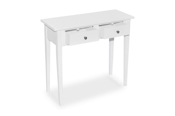 Konsollbord med to skuffer hvit - Hvit - Møbler - Bord - Avlastningsbord & sidobord - Brettbord og småbord