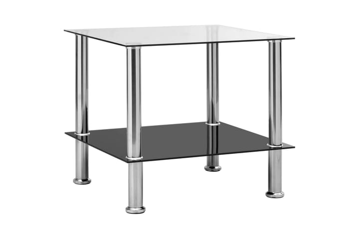 Sidebord gjennomsiktig 45x50x45 cm herdet glass - Gjennomsiktig - Møbler - Bord - Avlastningsbord & sidobord