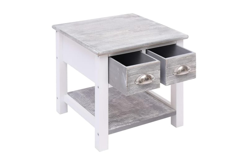 Sidebord grå 40x40x40 cm keisertre - Grå - Møbler - Bord - Avlastningsbord & sidobord - Brettbord og småbord