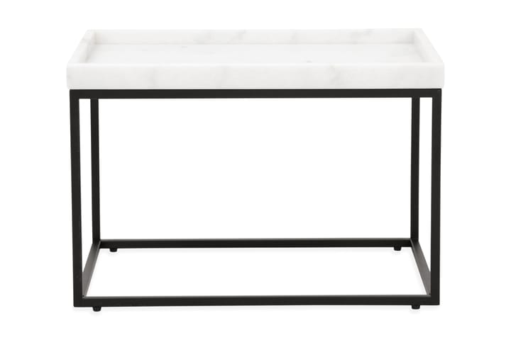 Sidebord Tosterup 60 cm - Hvit/Svart - Møbler - Bord - Avlastningsbord & sidobord - Brettbord og småbord